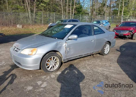 2002 Honda Civic Lx z USA, uszkodzony, nr VIN 1HGEM22532L053406
